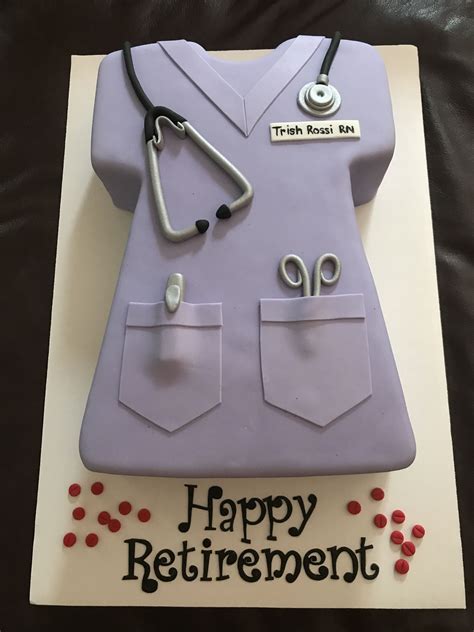 nurse themed cakes|retirement cake for nurse.